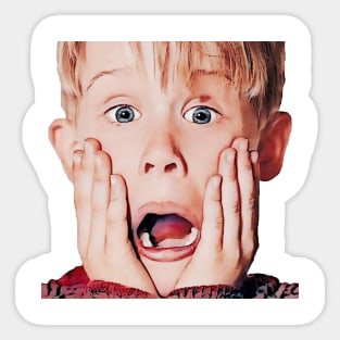 Home Alone : Macaulay culkin Kevin McCallister, Fun Christmas Designs Sticker